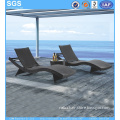 Rattan Sun Lounger Big Wave Beach Lounge Chair Outdoor Furniture